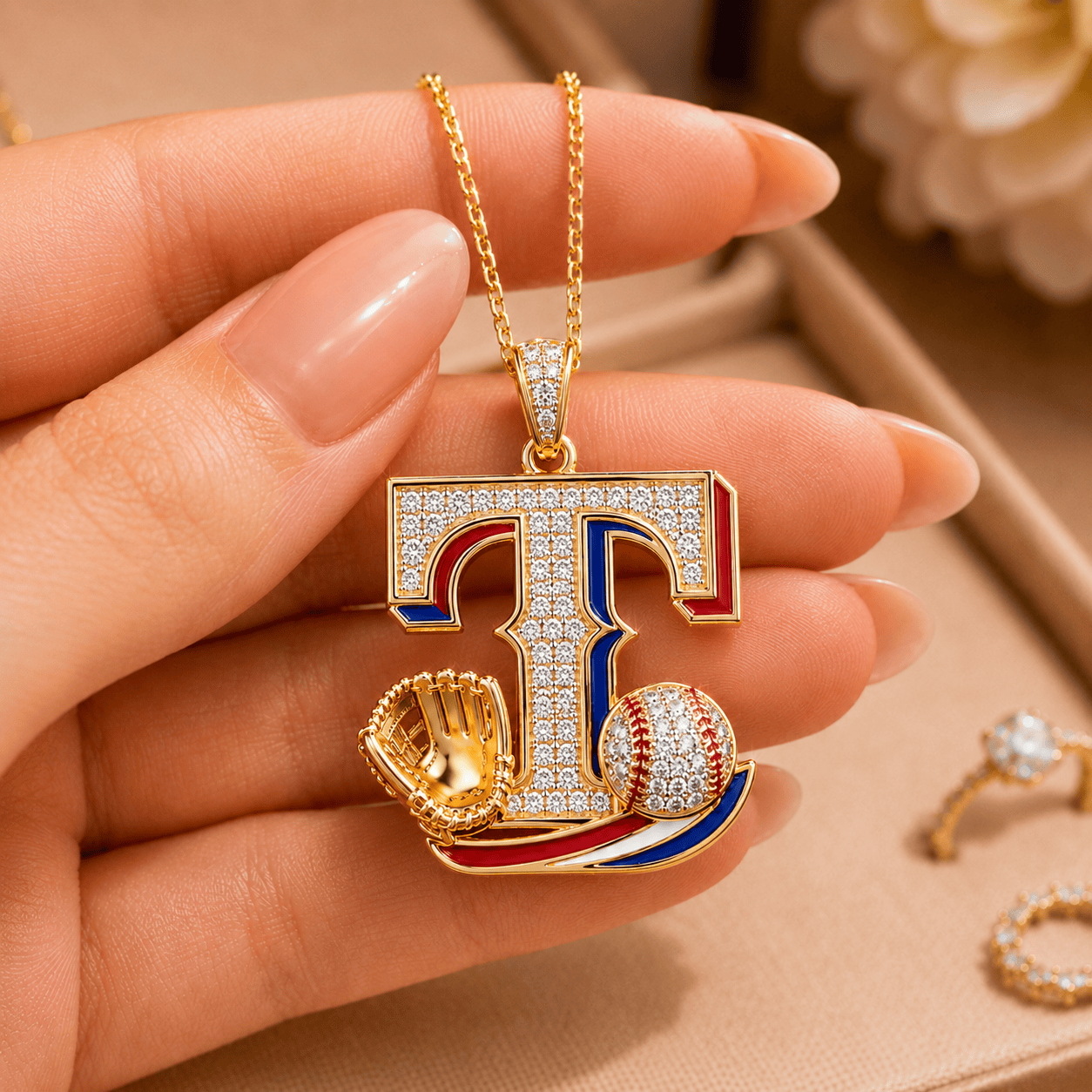 TXG Solid Gold Chain with Diamond Pendant BMD