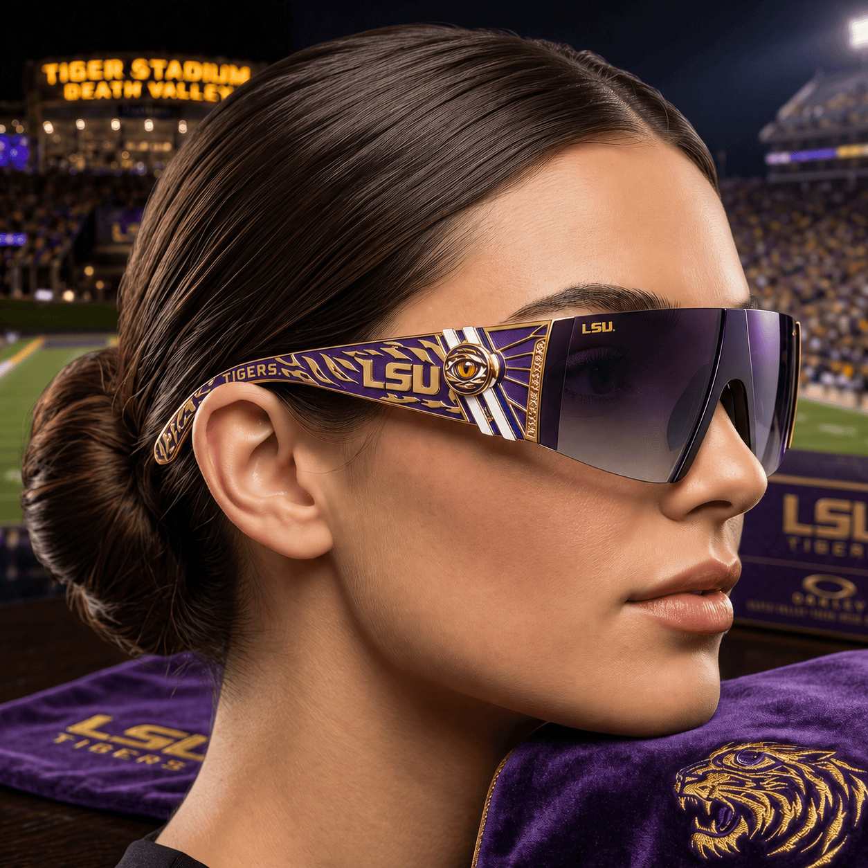 PREMIUM LSU UNISEX SUNGLASSES NTTB